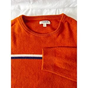 Goodthreads Men’s XXXL 100% Lambswool Crewneck Sweater Rust Orange Knit